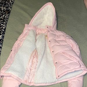 Hollister Baby Pink Winter Jacket
